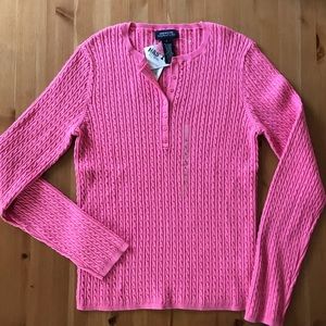 Pink knitted sweater